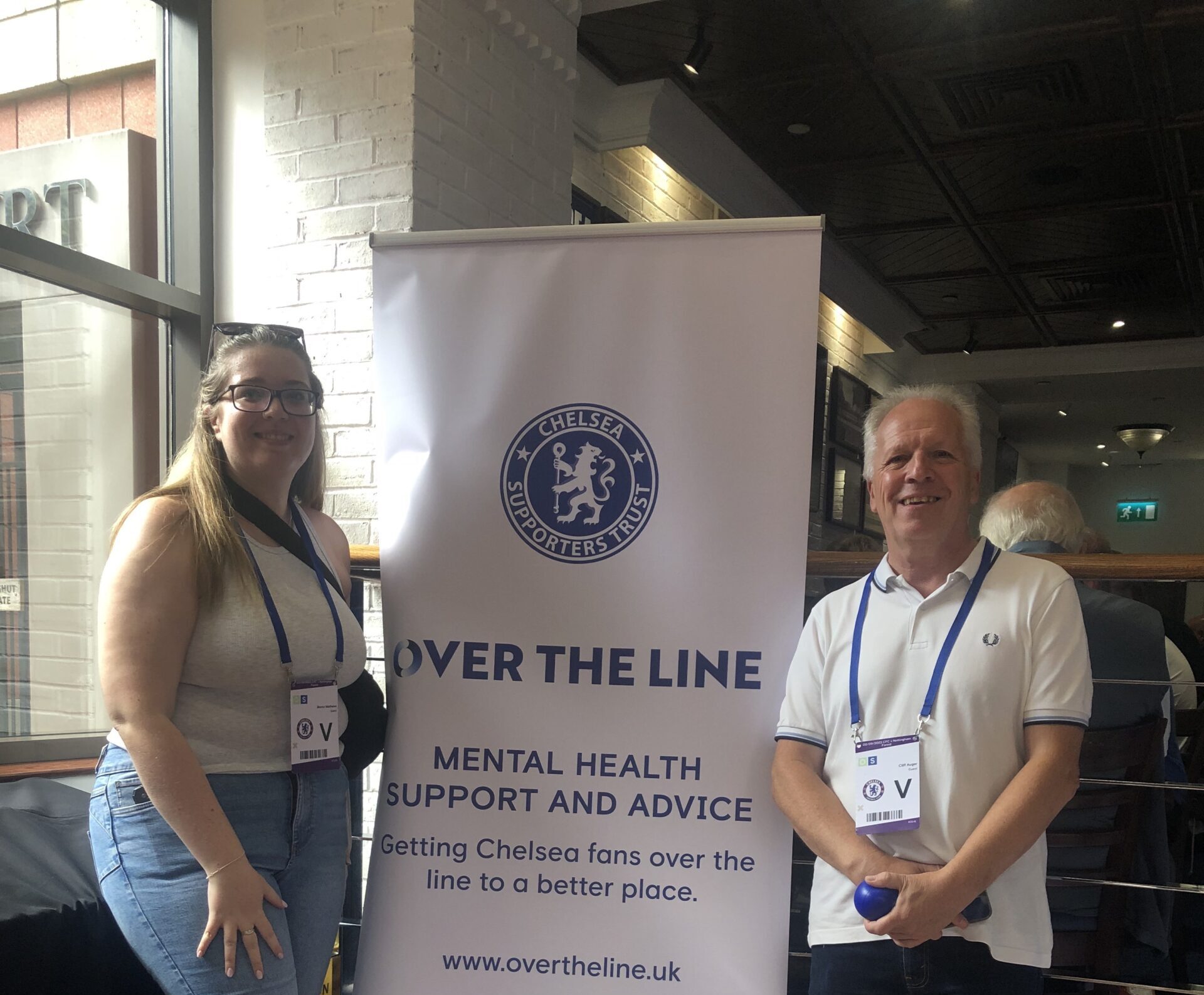 ‘Over the Line’ Mental Health Hub back at Stamford Bridge